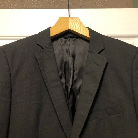 Zara men's black sport coat jacket blazersize: 44R